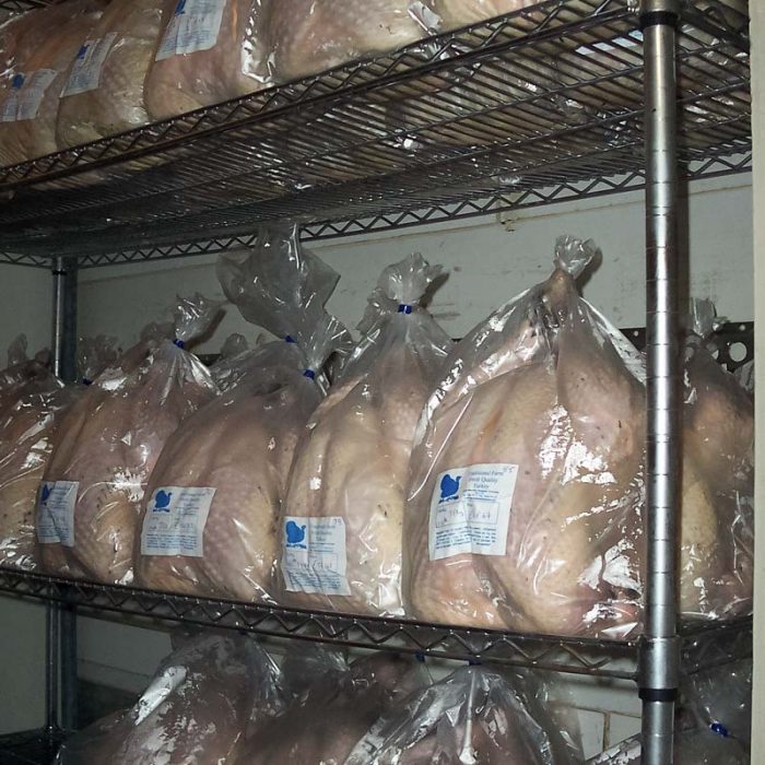 Sussex Free Range Turkeys packed ready for Christmas